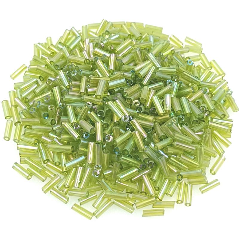 Креативные аксессуары для самостоятельного изготовления ювелирных изделий Длинные трубчатые стеклянные бусины для изготовления ювелирных изделий Ожерелье Бусины-разделители Многоцветные 2x7 мм Браслеты 300 шт.