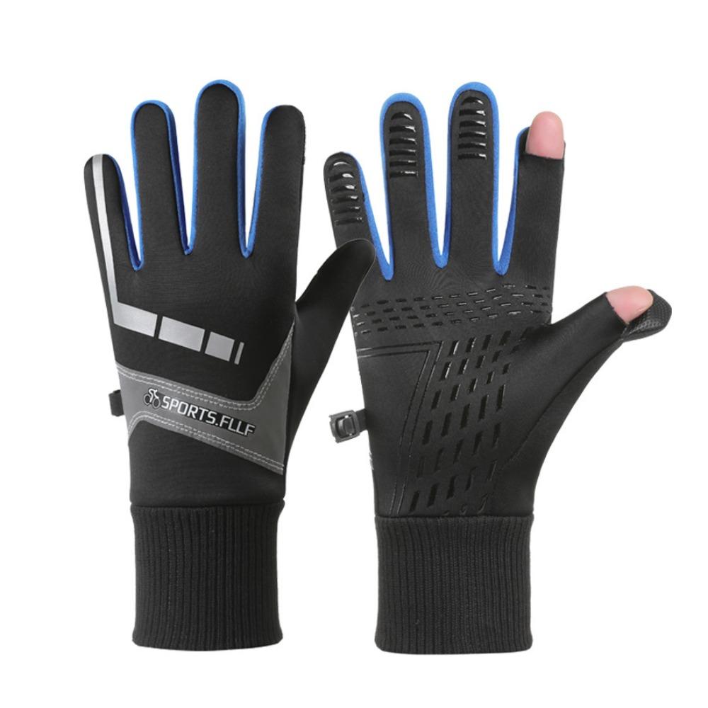 Winter Cycling Gloves Lock Buckle Warm Outdoor Gloves Thick Cycling Gloves Sports