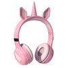 Светодиодные Bluetooth-наушники KE-02 с функцией голосового вызова, цветные в стиле "Дофаминовый единорог"