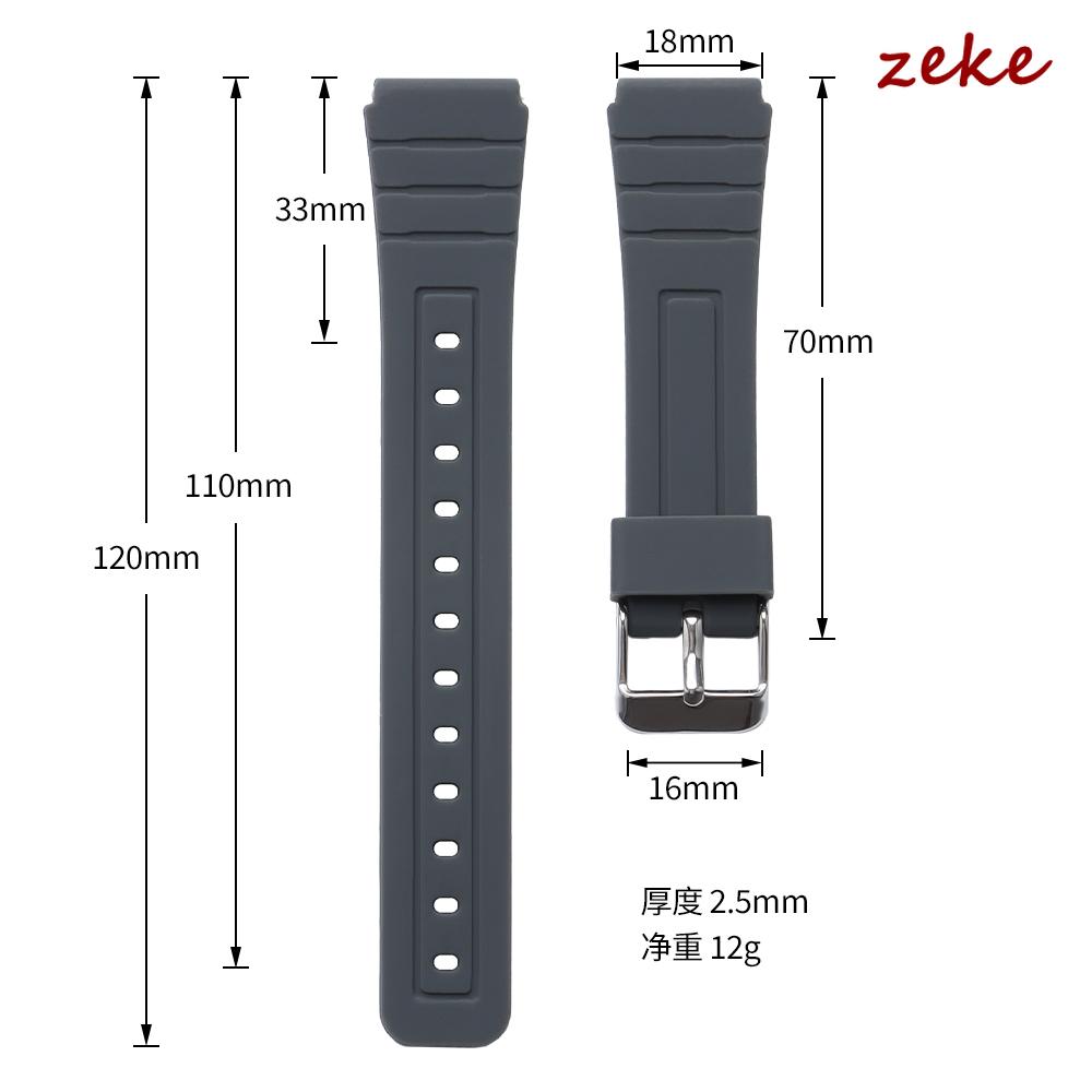 18 мм Мягкий силиконовый ремешок для часов CASIO W800H SGW400 Браслет для F84 F91W AE1200/1300 A158/168/159 F105/108 Смоляной ремешок