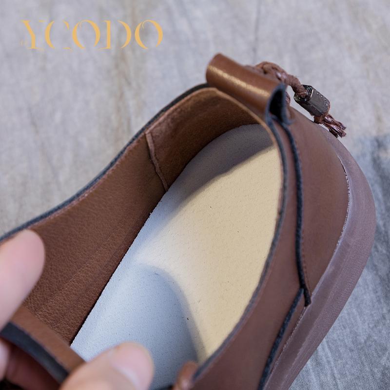 Весенне-осенние большие кожаные студенческие туфли на плоской подошве, лоферы для девочек