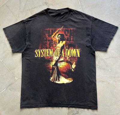 Редкая футболка System Of A Down Короткий рукав Все размеры от S до 5XL NZ290 Унисекс футболка