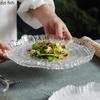Прозрачное стекло Паста Стейк Суши Тарелка Кулинарные блюда Ресторан Нестандартная форма Посуда Закуски Десерт Сковорода Креативные обеденные тарелки