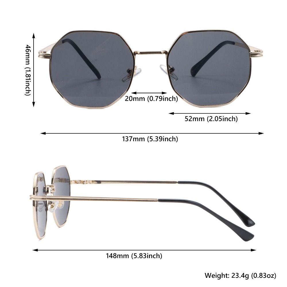 Аксессуары для весенних каникул, шестиугольные солнцезащитные очки для женщин, многоугольные солнцезащитные очки, мужские солнцезащитные очки, оттенки