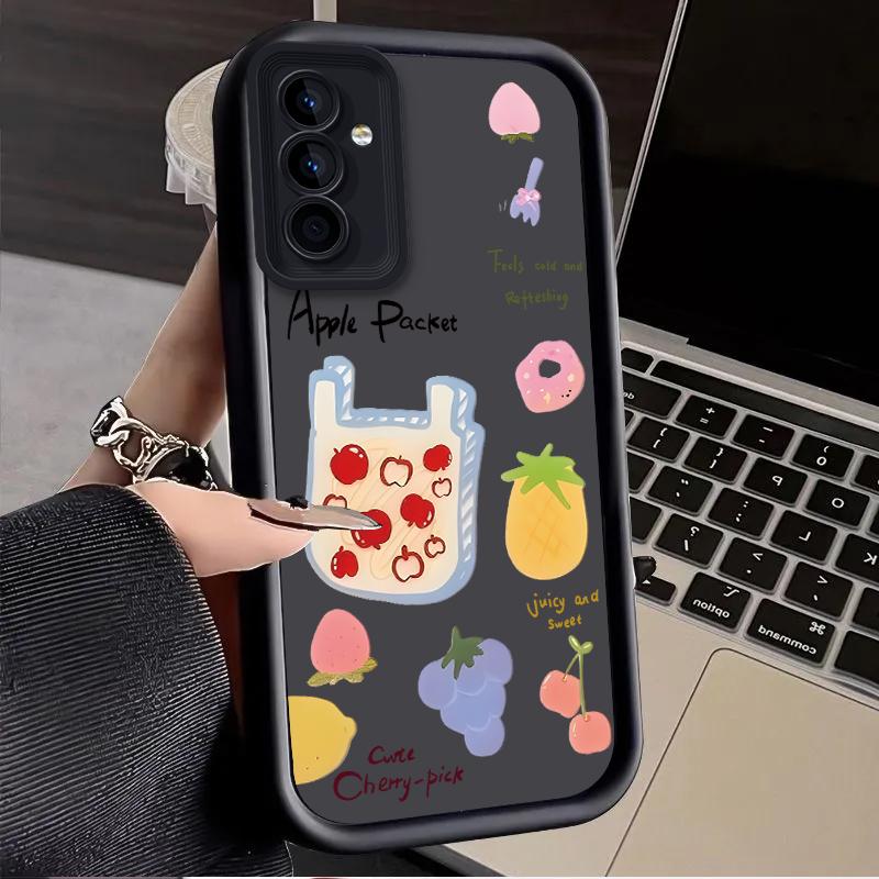 Чехол-пенал с рисунком "Фруктовая сумка" для Samsung Galaxy A53 A50 A50S A36 5G A35 A34 A33 A32 A30 A26 A24 A23 A22 A20 A16 A15 A14 A13 4G
