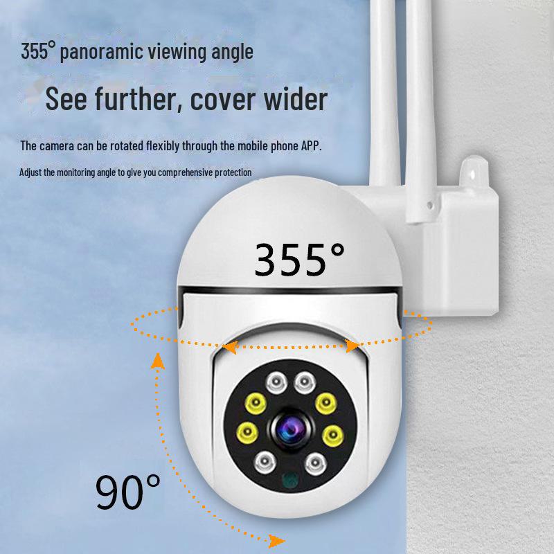 Беспроводная наружная камера 1080P HD с ночным видением и мобильным удаленным мониторингом через WiFi