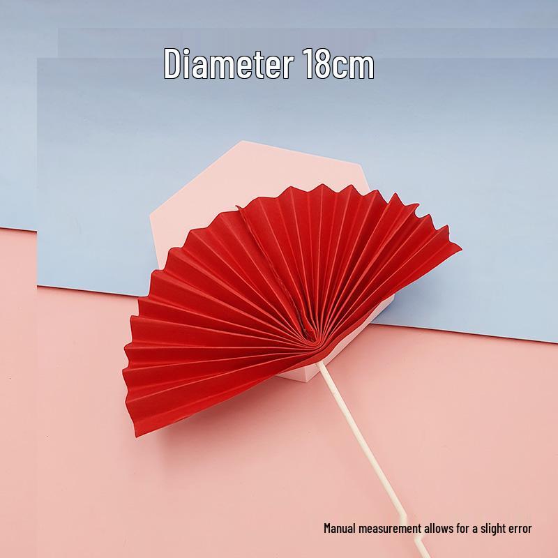 Топпер для торта на День Рождения Бога Долголетия Бабушки с веером из цветов сливы