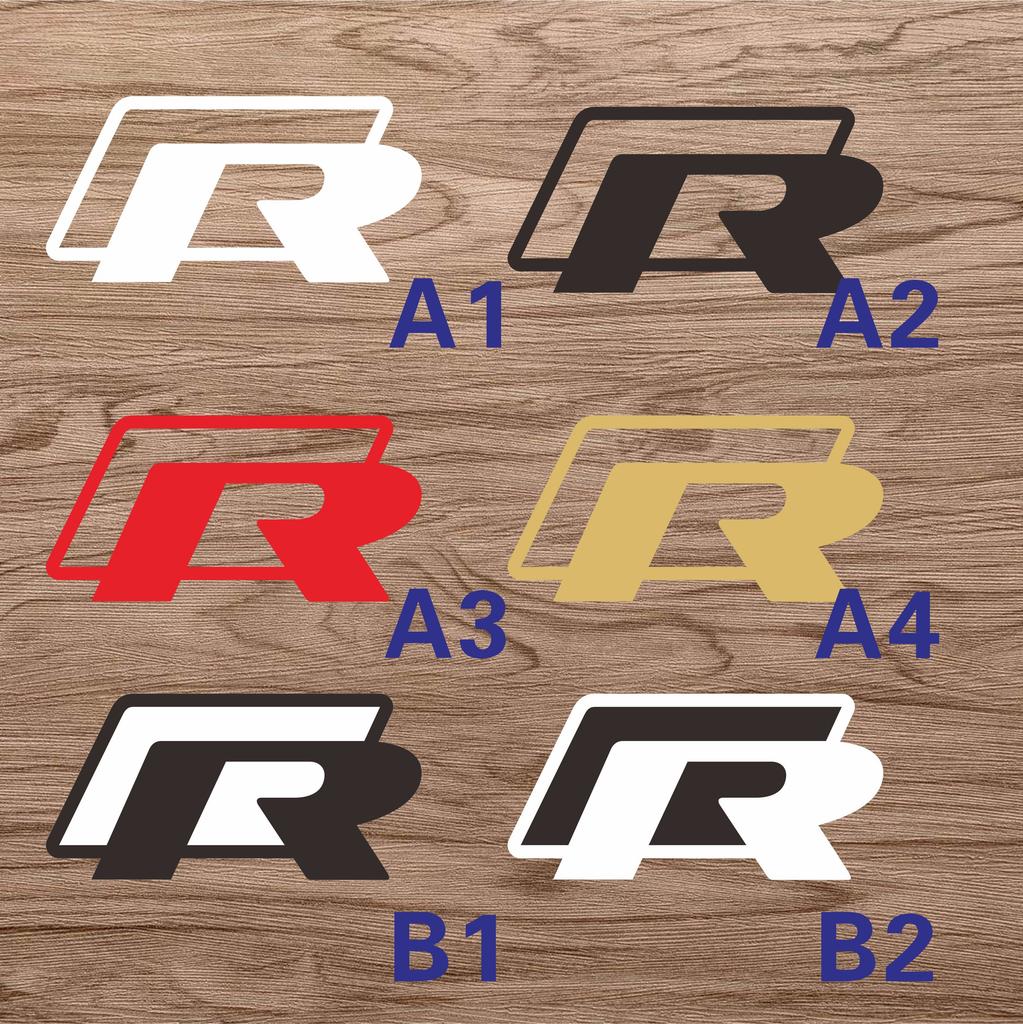 2026 Hot For VOLKSWAGEN VW 4Pcs Car Brake Caliper Vinyl Stickers for Volkswagen VW Rline R Line Golf 3 5 7 Polo Passat GTI Bora 