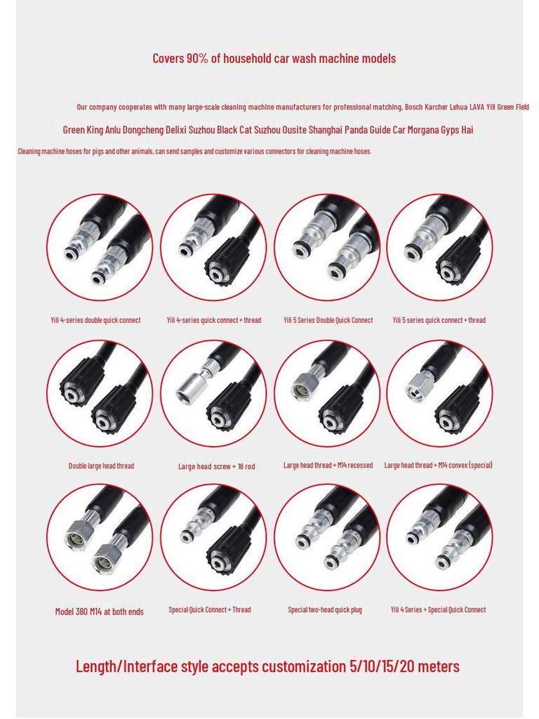 Household Car Wash Machine with Flexible High-Pressure Hose and Water Gun