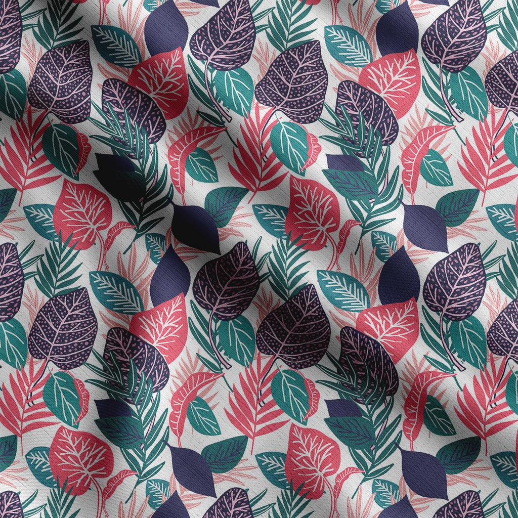 Soimoi Принт с листьями, хлопковый батист, ткань для квилтинга, продаваемая во дворе, хлопчатобумажная ткань средней плотности шириной 42 дюйма,