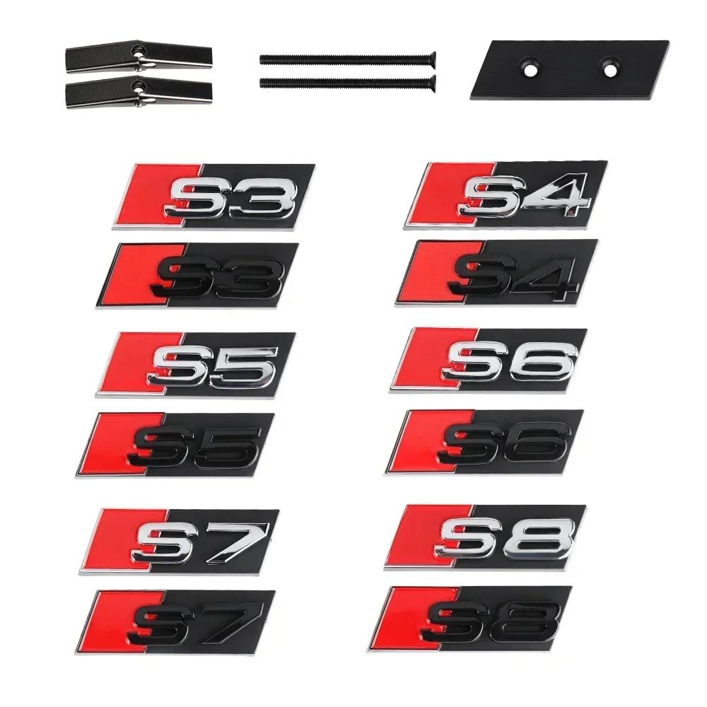 Audi Пластиковая ABS Накладка Решетки Радиатора Значок Эмблема для Audi S3 S4 S5 S6 S7 S8 Аксессуары для Модификации Экстерьера Значок Декоративный