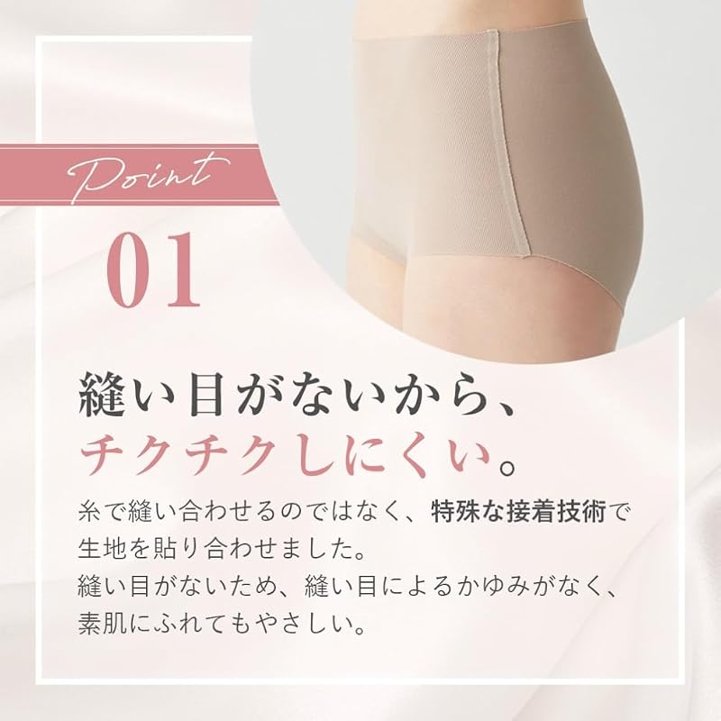 Бесшовные шорты Kirei Labo из смесовой хлопковой ткани (KL2070, KL2070T) - гипоаллергенный и практически незаметный под одеждой.