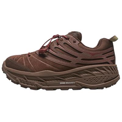 HOKA Stinson Evo OG Elite Terrain System - Кроссовки унисекс Cold Brew коричневые Varsity-бордовые 1166450-CWV