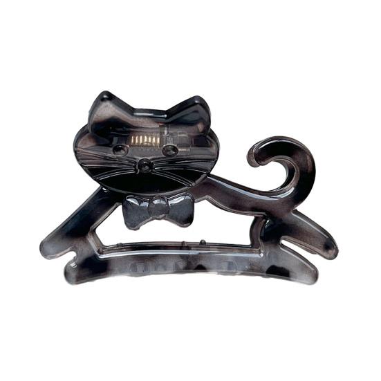 Заколка для волос для девочки, дизайн кошки, противоскользящие зубцы, заколка для волос на затылок, заколка-акула для душа, школьные мероприятия, праздничный аксессуар для волос