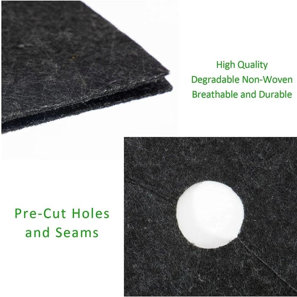 4 PCS Anti Grass Ring Weeding Barrier 15cm-42cm Weed Control Ground Cover New Non-Woven Tree Mulch