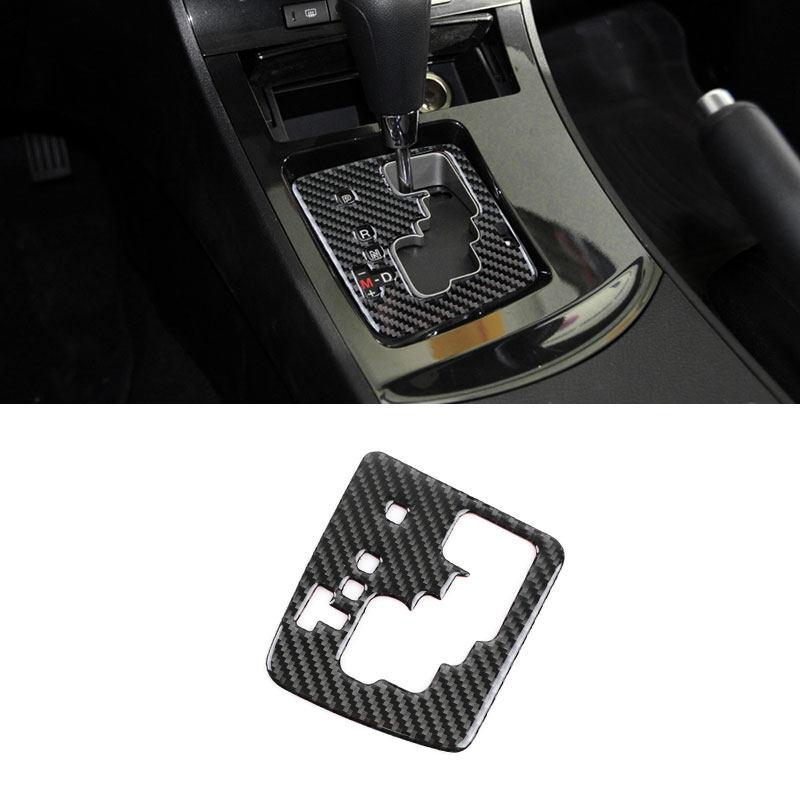 For Mazda 3 Axela 2010 2011 2012 2013 Carbon Fiber Car Styling Interior Gear Shift Panel Cover Frame Trim Sticker LHD/RHD
