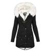 Women's Winter Padded Thickened Hooded Cotton Coat Mid-length Model Thin Warm Jacket