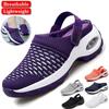 Women Fashion Summer Slippers Platform Air Cushion Slip On Casaul Sandals Breathble Comfortable Walking Sneakers Plus Size 35-43