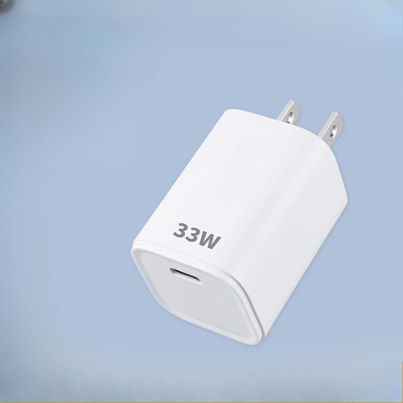 Новое зарядное устройство Mini 33W GaN PD с одним портом для быстрой зарядки, сертифицированное в Великобритании и Европе