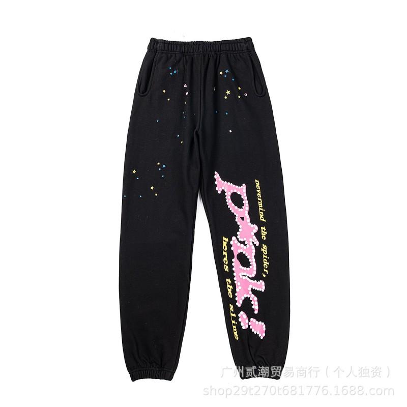 SP5DER 555555 Web Print Hoodie Unisex Casual Sweatshirt