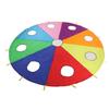 Kids Umbrella Parachute Play Set 9 Holes Round Shape Inflatable Stick Mole Pounding Game for