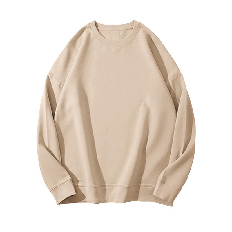 Однотонный флисовый свитшот в корейском стиле: Женский свободный повседневный осенне-зимний топ и наряд для студенческой пары.