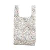 Eco-Friendly Tulip Flower Folding Tote Bag Portable Foldable Shoulder Medium Bag Large Cloth Bag Tote Bag