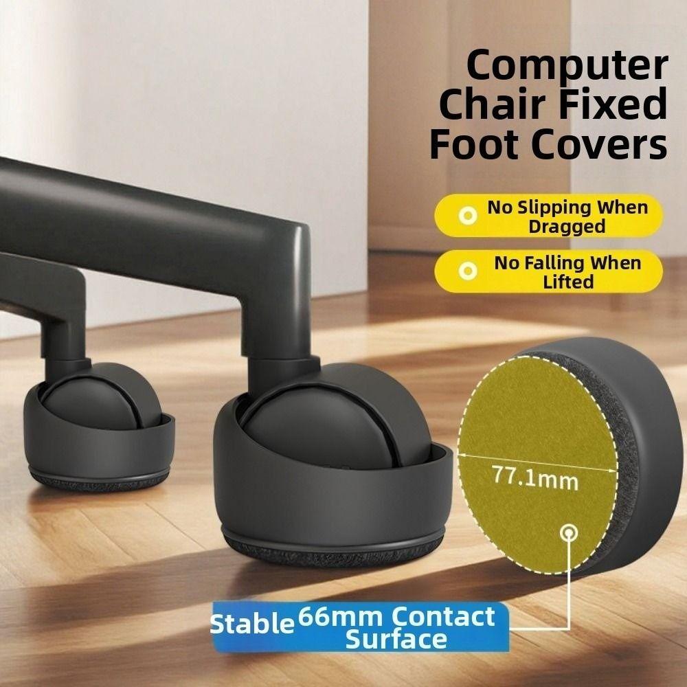 5Pcs Universal Office Chair Wheel Floor Protector Chair Wheels Stopper  Office Chair