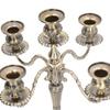 14.6 Inch Tall Candlestick Holder Zinc Alloy Retro Candelabra 5 Arms Candelabra  For Party
