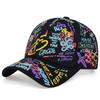 Красочная бейсболка в стиле граффити хип-хоп, повседневная защита от солнца, кепка с принтом «утиный нос», персонализированная для мужчин и женщин
