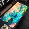 Mouse Pad Gaming Laptops Keyboard Mat Deskmat computer Accessories Desk Protector Gamer PC carpet PPokemon BBulbasaur Mousepad