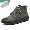 Тактическая тренировочная обувь с высоким берцем, дышащая парусиновая обувь, устойчивая к запаху, уличная обувь для защиты труда для мужчин