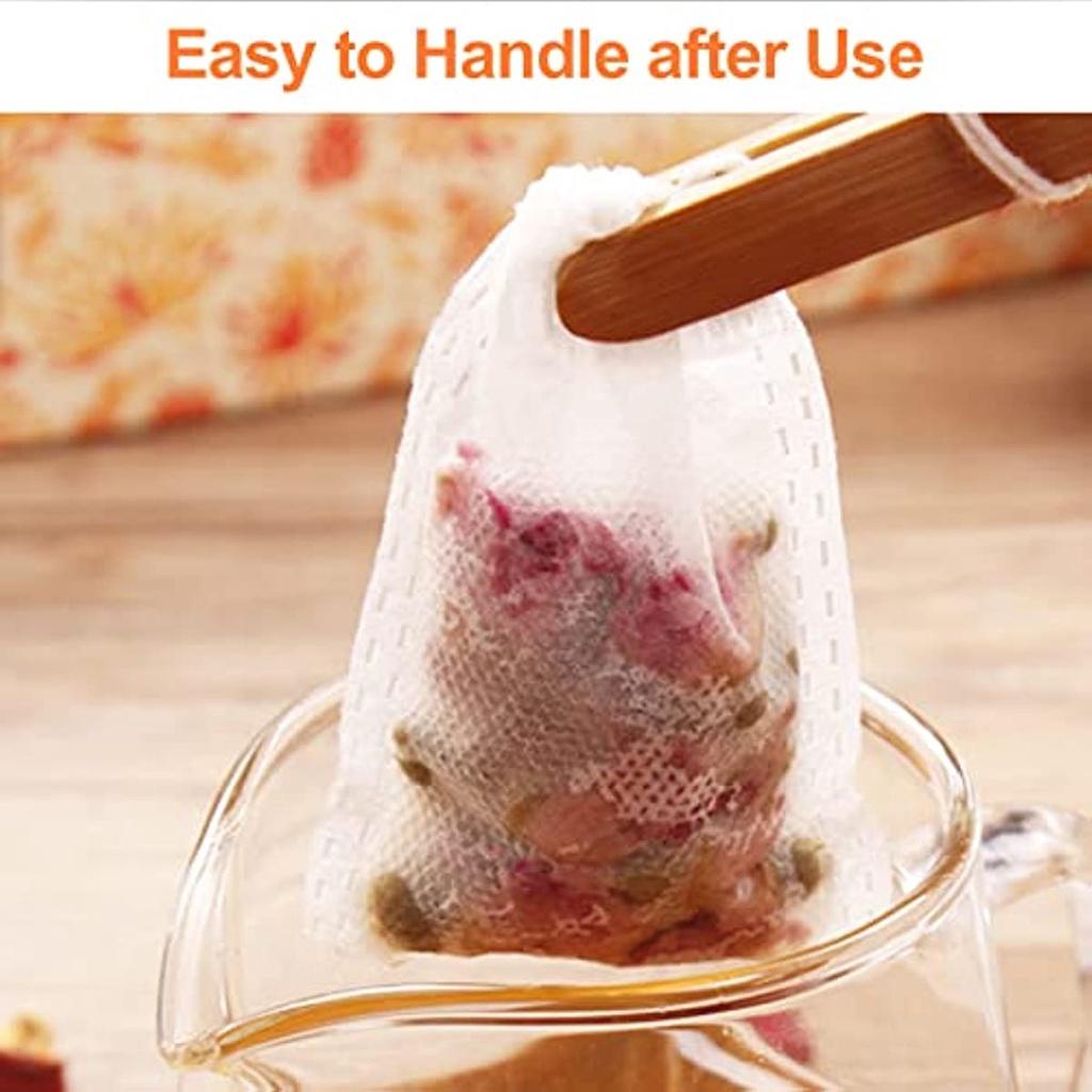 200 шт. вакуумных пакетов 7 см х 9 см одноразовые пакеты на завязках чайные пакетики ароматизированные чайные пакетики специи ваниль лаванда кофе