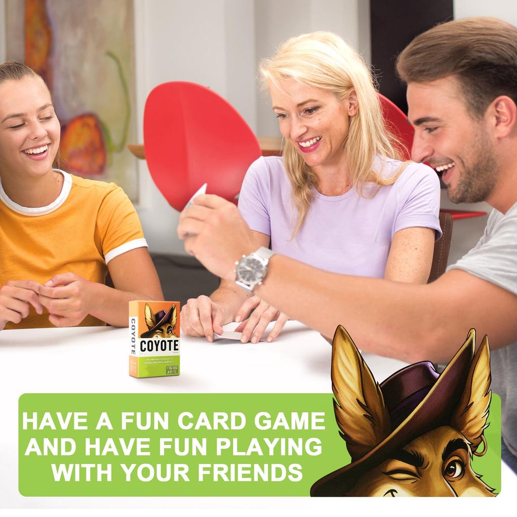 Котики Койот, Игра для вечеринки, 10 минут, Возраст 10+, 3-8 игроков