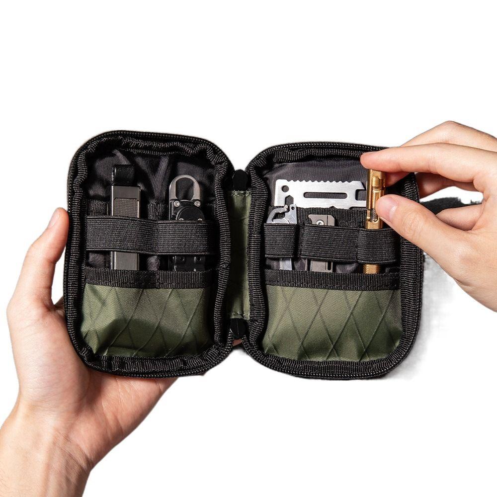 Nylon Material EDC Pocket Organizer Waterproof Tool Storage Bag EDC Wallet Pouch Cards & Keys