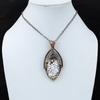 Wild Horse Gemstone Pure Copper Wire Wrapped Handmade Pendant Jewelry For Her