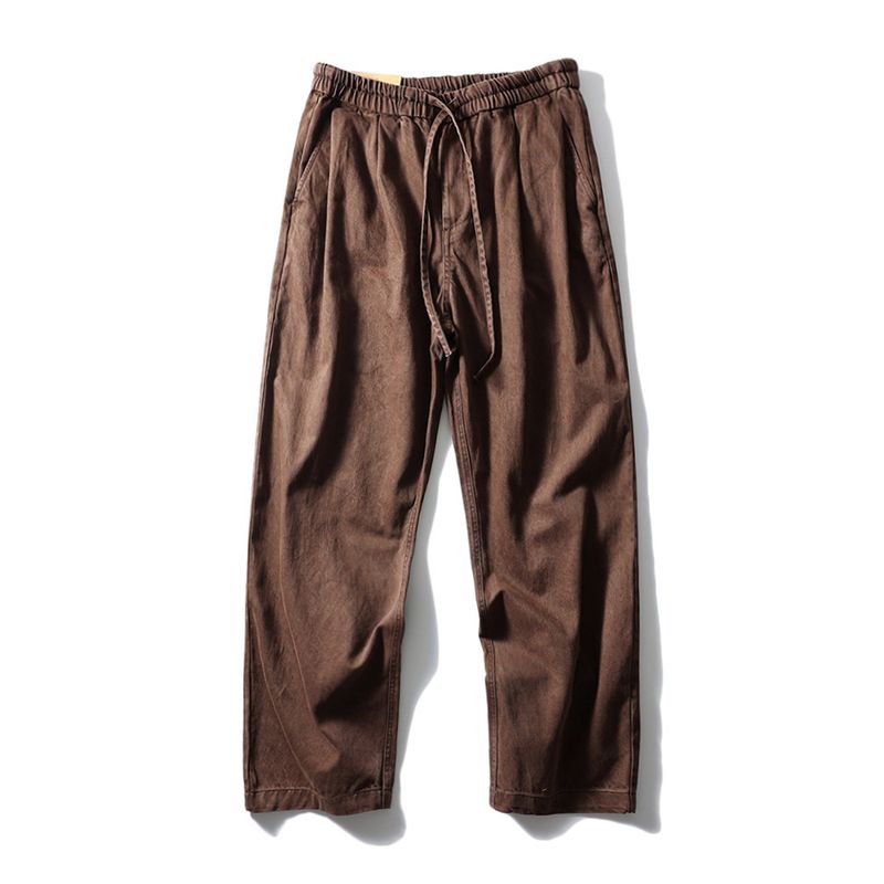 American Retro Pure Cotton Loose Cargo Pants Men's Spring and Autumn Maillard Brown Pants Export Men's Pants Casual Pants