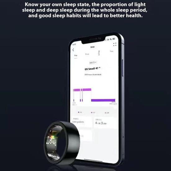 Умное кольцо фитнес-трекер с отслеживанием движения IP68 водонепроницаемый Bluetooth-совместимый монитор сна трекер здоровья кольцо