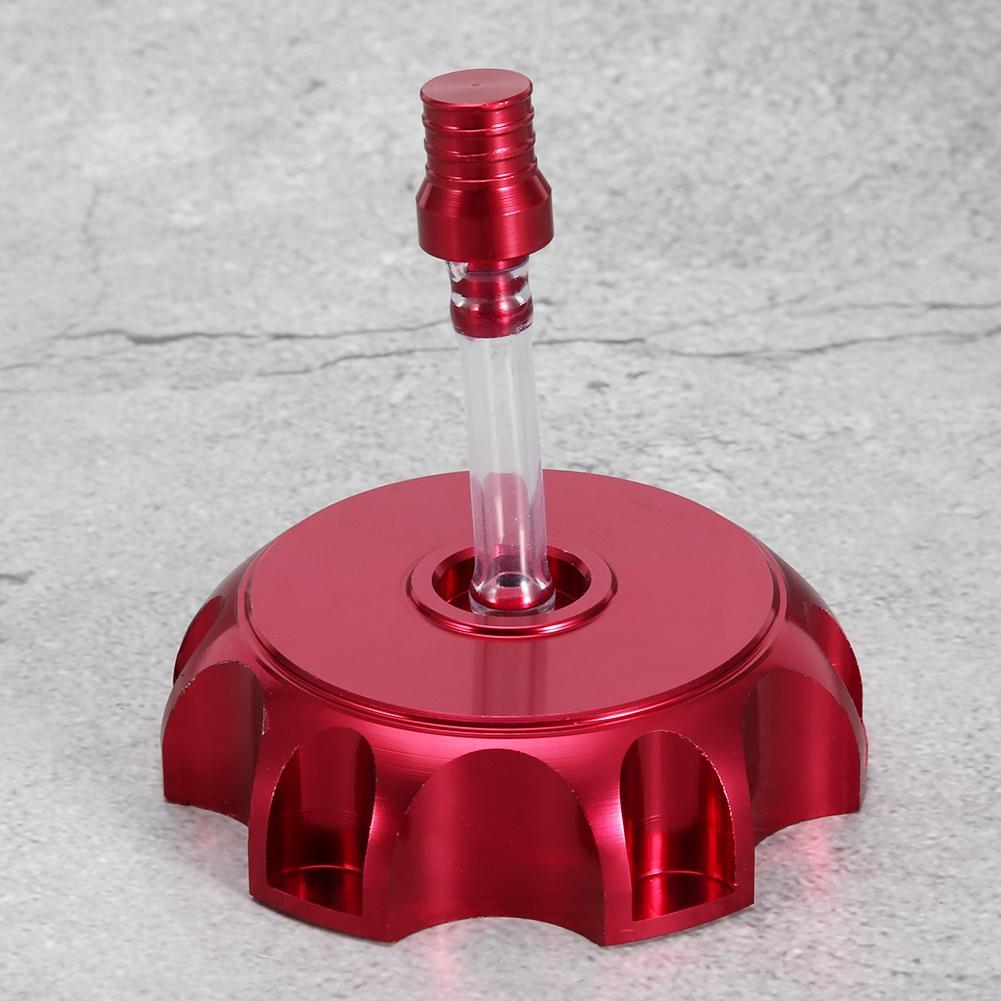 Мотоциклетная алюминиевая крышка бензобака с ЧПУ с вентиляционным отверстием (красный)