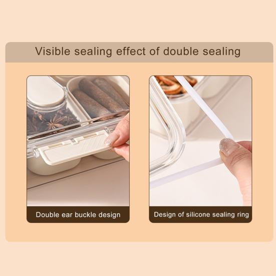 Ящик для хранения специй, холодильник, ящик для овощей, 9 съемных отделений, ящик для хранения продуктов, кухонный контейнер для фруктов, имбиря, чеснока, ящик для хранения продуктов