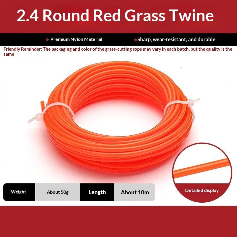 Heavy Duty Serrated Edge Trimmer Line Steel Inner Core Sharp Cutting Weed Wacker Accessory for Garden Lawn Yard Weeding