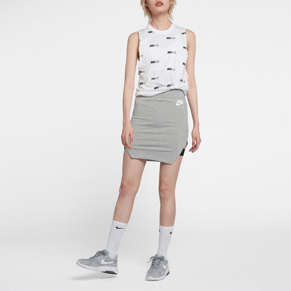 Nike Удобная повседневная юбка с принтом логотипа Air Retro, женские юбки серого цвета AR3665-063