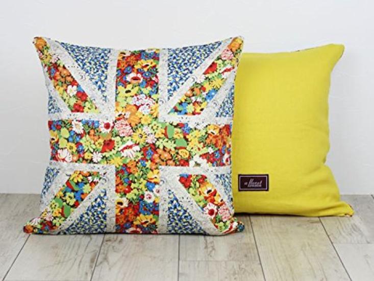 FLORET LONDON Подушка Union Yellow [LIBERTY PRINT] Наволочка, 45x45см, Джек,