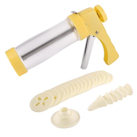 Набор для выпечки печенья, формочки для печенья из нержавеющей стали, 16 дисков, 6 насадок, набор для выпечки печенья, рождественский подарок для семьи и друзей