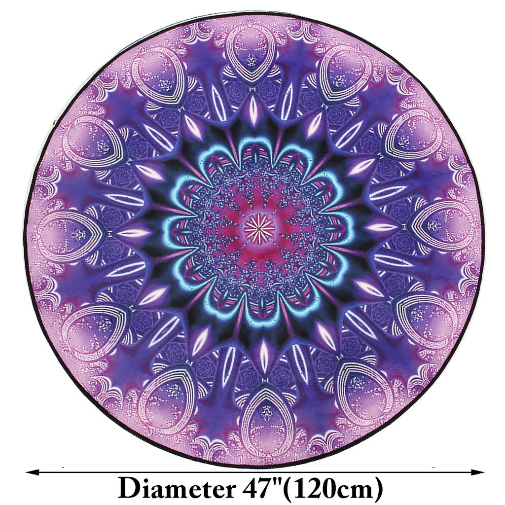 120/100/80/60 см круглый ковер, напольный коврик для йоги, украшение для гостиной, детская спальня, стул, коврики, ковер Мандала, нескользящий