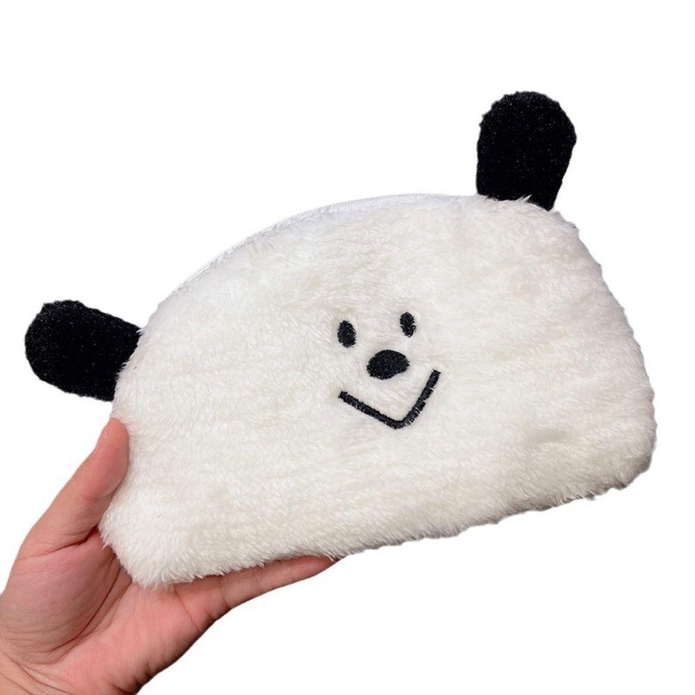 Plush Pencil Case Cute Dog Storage Bag Cartoon Pencils Pouch  School Students Supplies