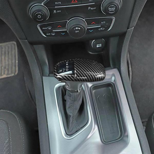 Compatible Gear Shift Knob Cover Trim for 2015-2022 Dodge Ram, Challenger, Durango