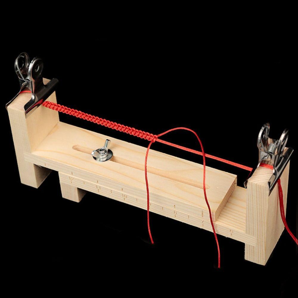 Rope Weaving with Clamps Wristband Maker Rope Braiding Tool Rope Fixing Tool Bracelet Weaver Tool