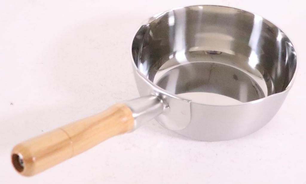 K steel snow flat pot 15cm three-layer