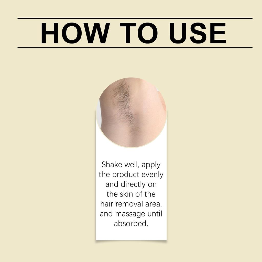 Масло для удаления волос, нежные ингредиенты увлажняют и питают гладкую и нежную кожу Масло для удаления волос 60 мл